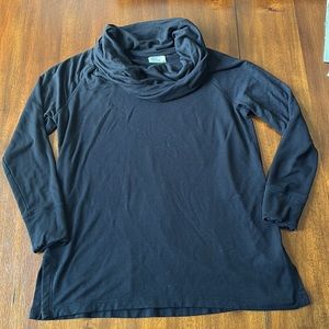 Lou & Grey cowl neck comfy black tunic